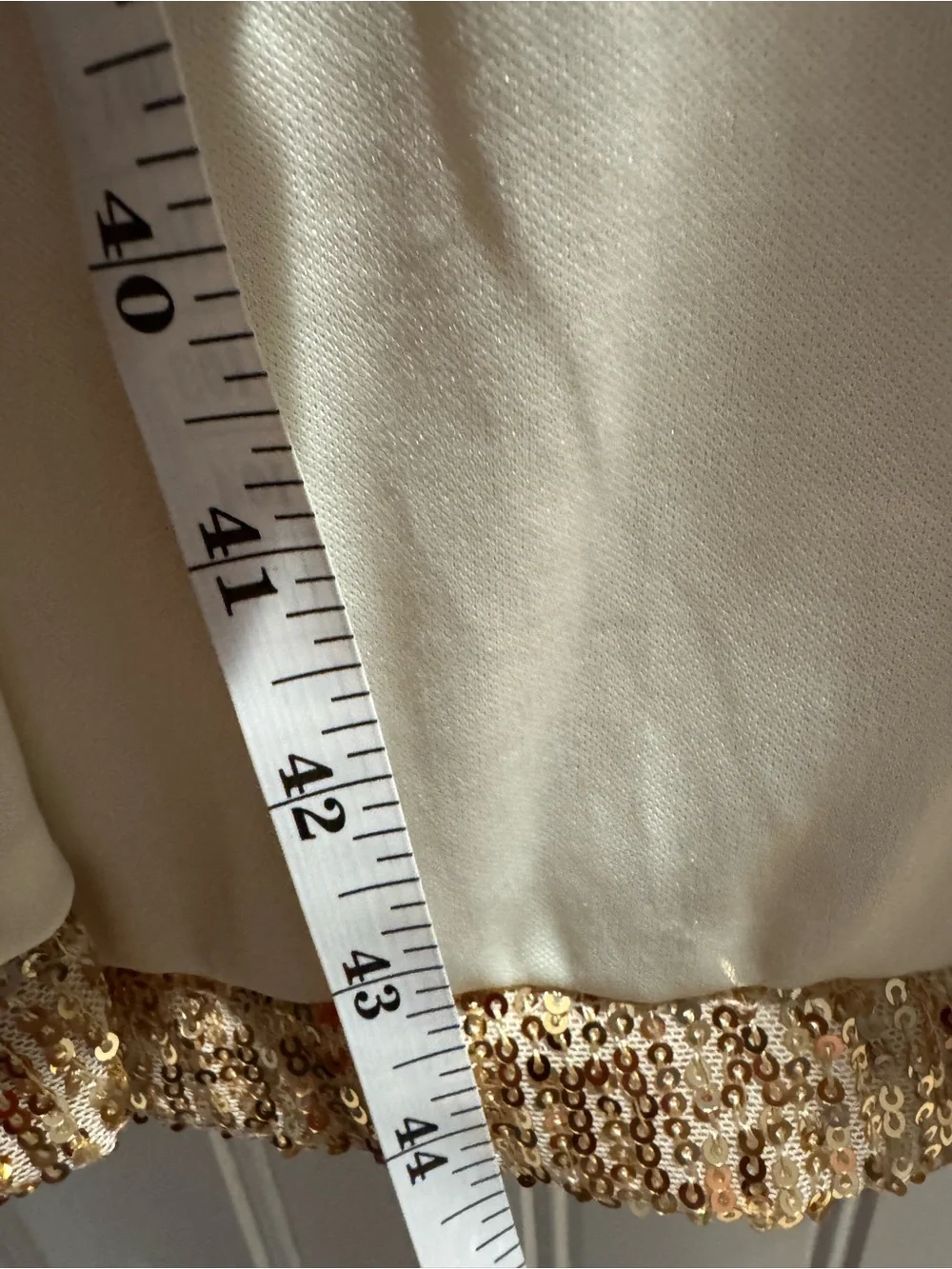 Anna and Ava Gold Sequin sleeveless Long vest cover